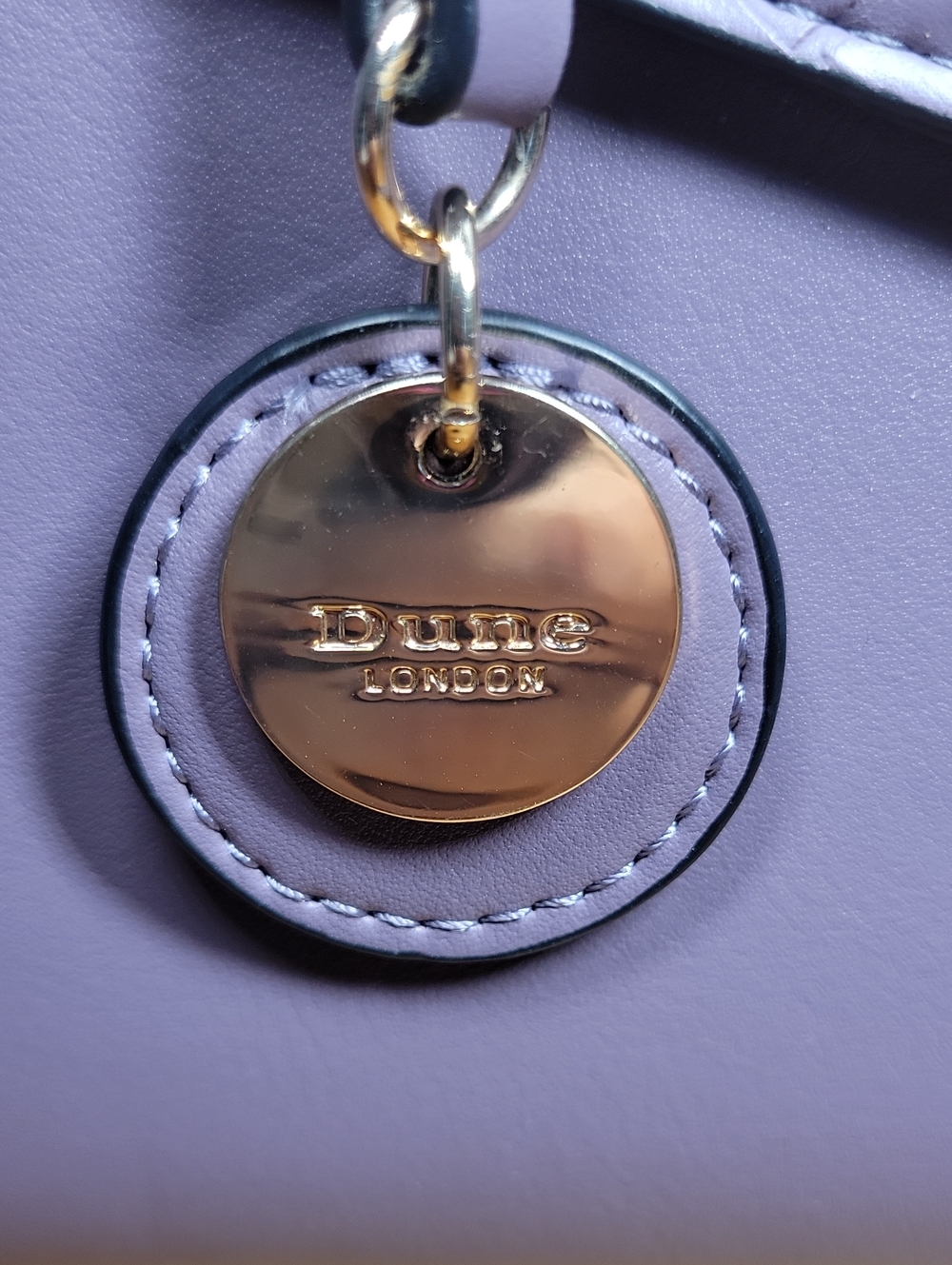 Dune London Purple Top Handle Bag w/ Adjustable Shoulder Strap Interior Pocket - Picture 2 of 12